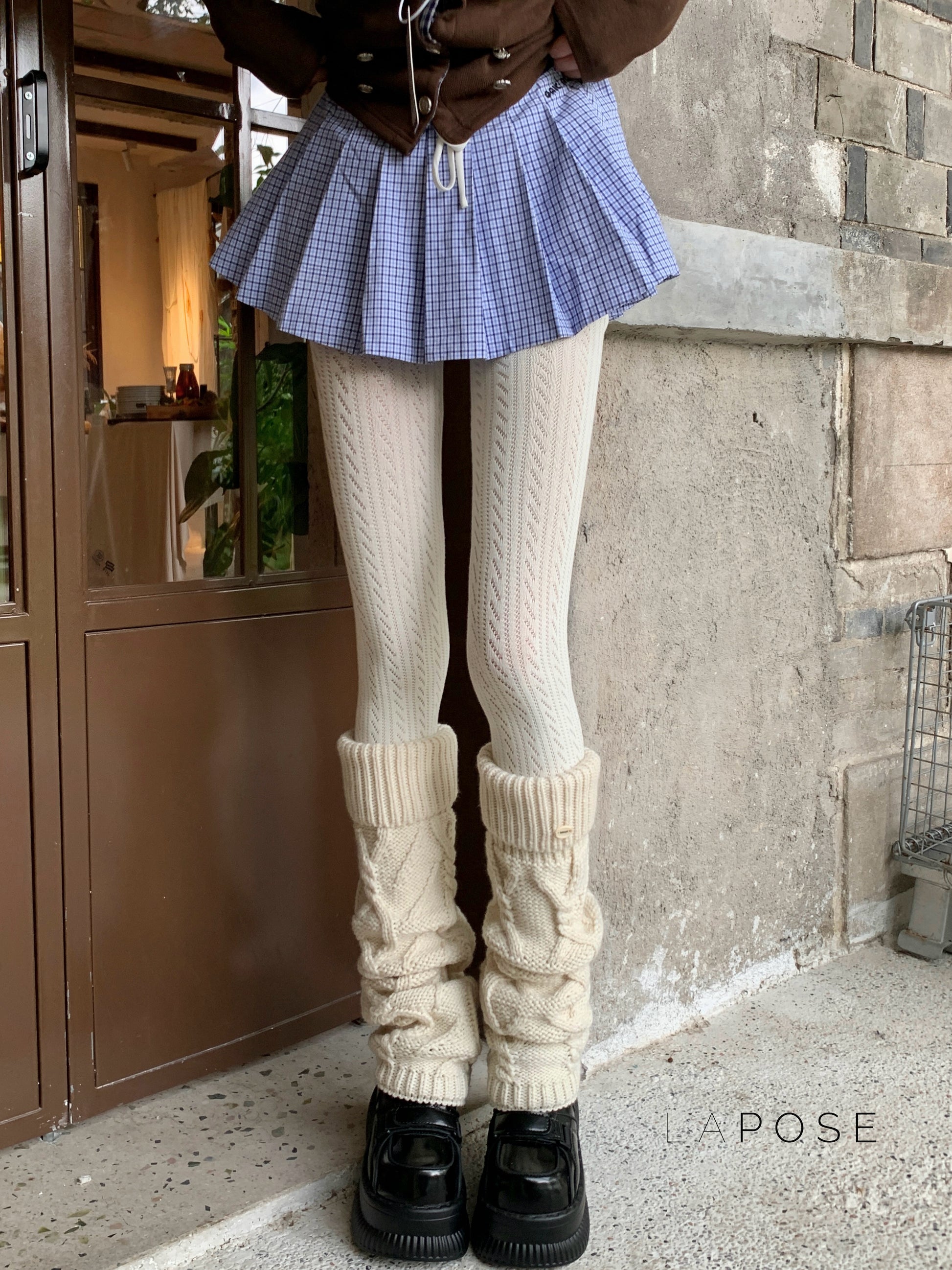 London Cozy Cable Knit Tights [BJZRSTH0]