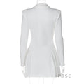 Louella Collared Ruffle Mini Dress [A01G6XTQ]