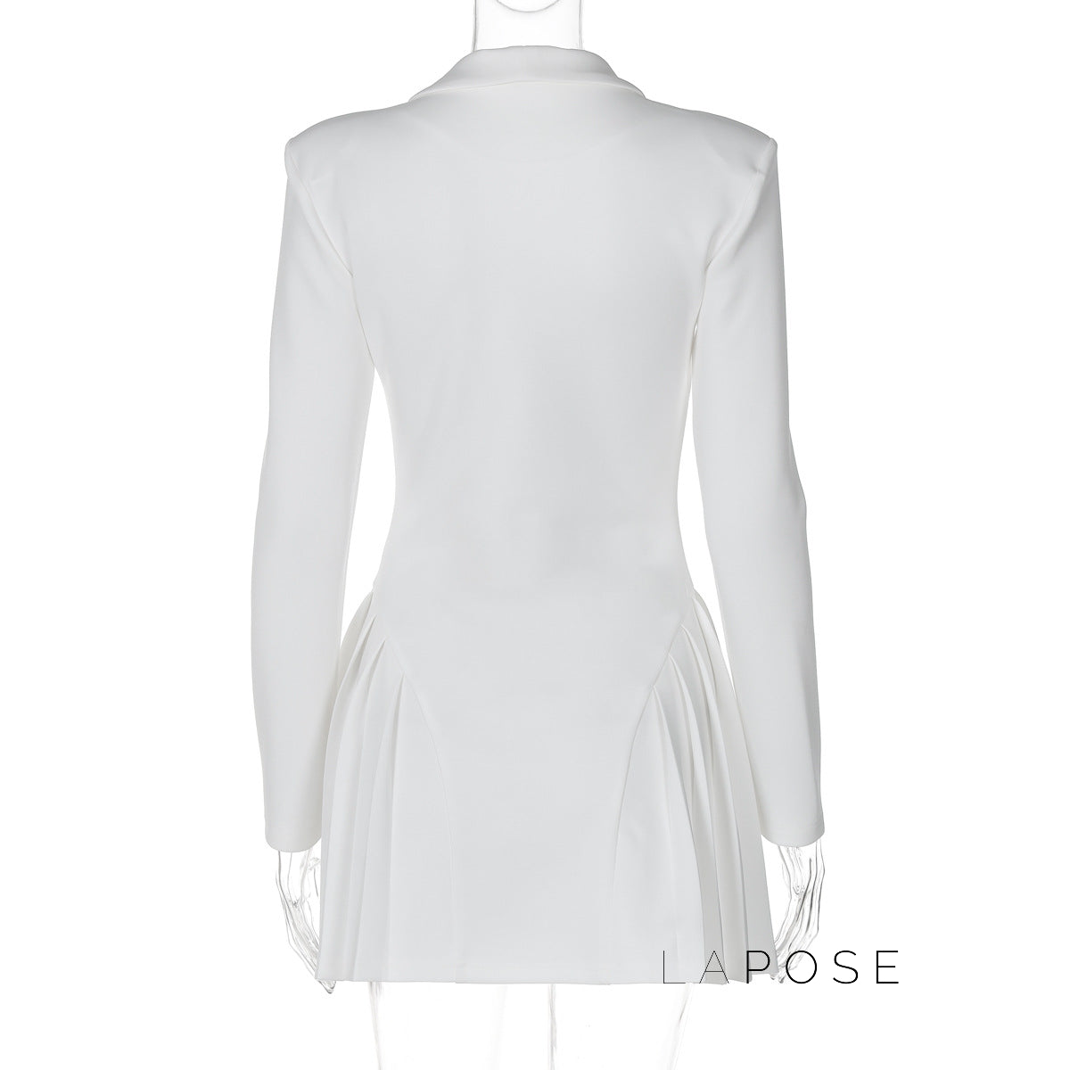 Louella Collared Ruffle Mini Dress [A01G6XTQ]