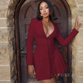 Louella Collared Ruffle Mini Dress [Y266LGKM]