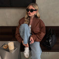 Lua Red Moto Faux Leather Jacket [124QUVHG]