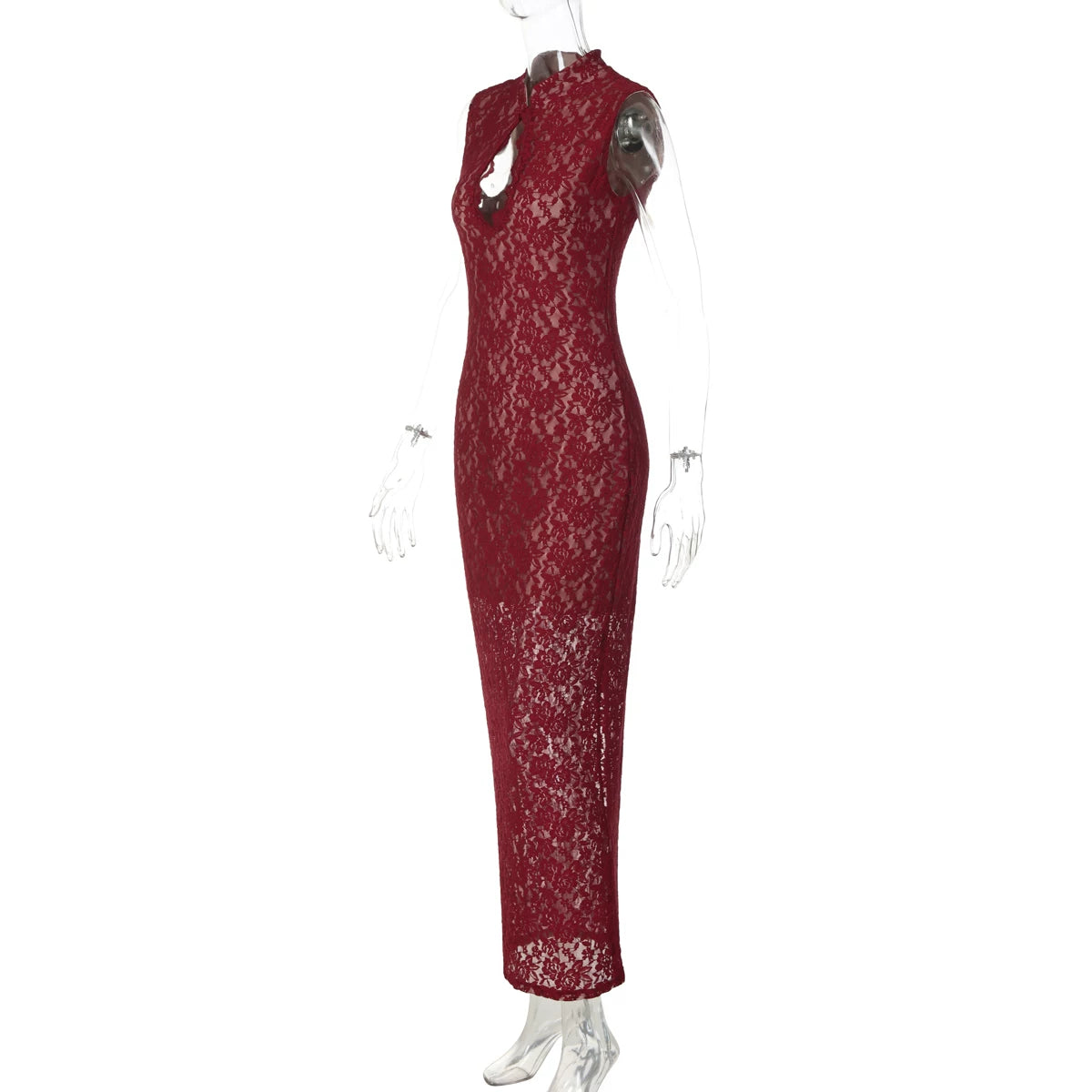 LaPose - Lucca Lace Cutout Maxi Dress