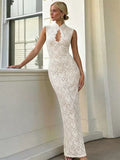 LaPose - Lucca Lace Cutout Maxi Dress