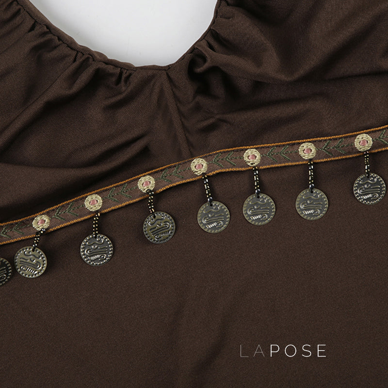Lumen Metallic Halter Top [02WESR1W]