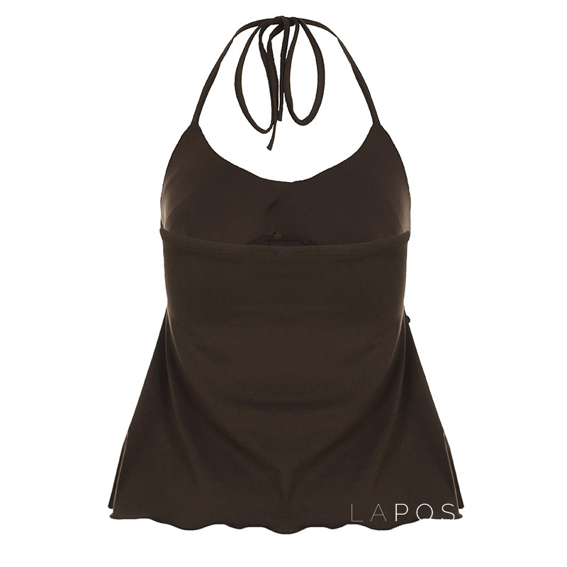Lumen Metallic Halter Top [OFGJEG8Z]