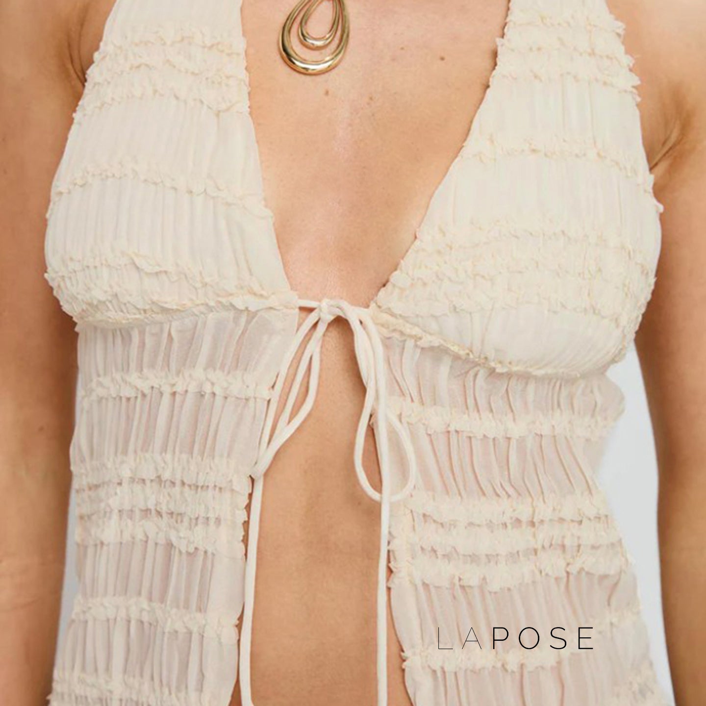 Lundyn Lace Halter Top [1IN2Z23X]