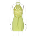 Lux Halter Mini Dress