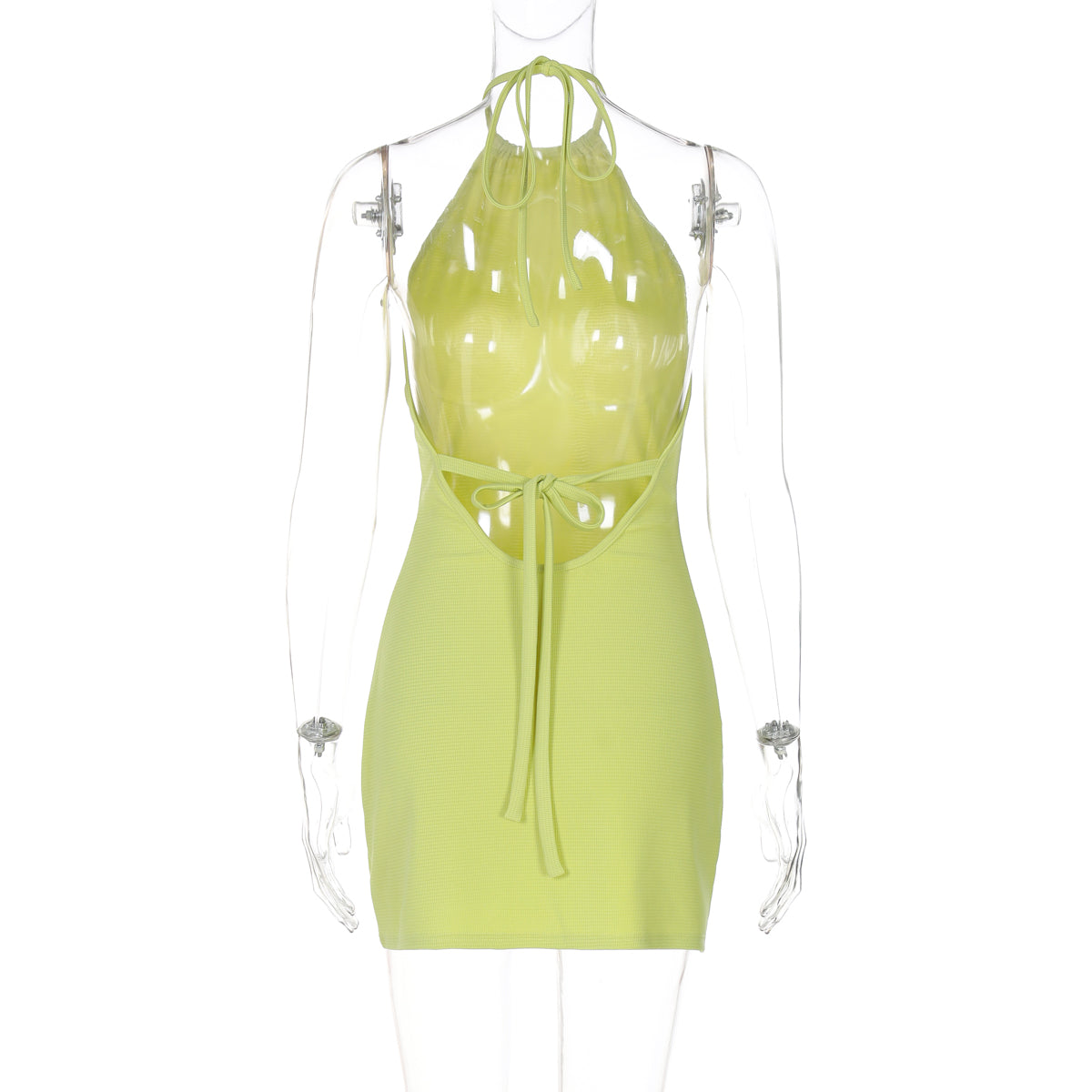 Lux Halter Mini Dress