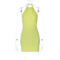 Lux Halter Mini Dress