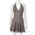 Lyanna Printed Halter Mini Dress [RHHNGZV4]