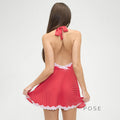 Lyanna Printed Halter Mini Dress [1LYZKWE4]