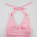 Lynnleigh Pink Halter Crop Top [7YY5K1BN]
