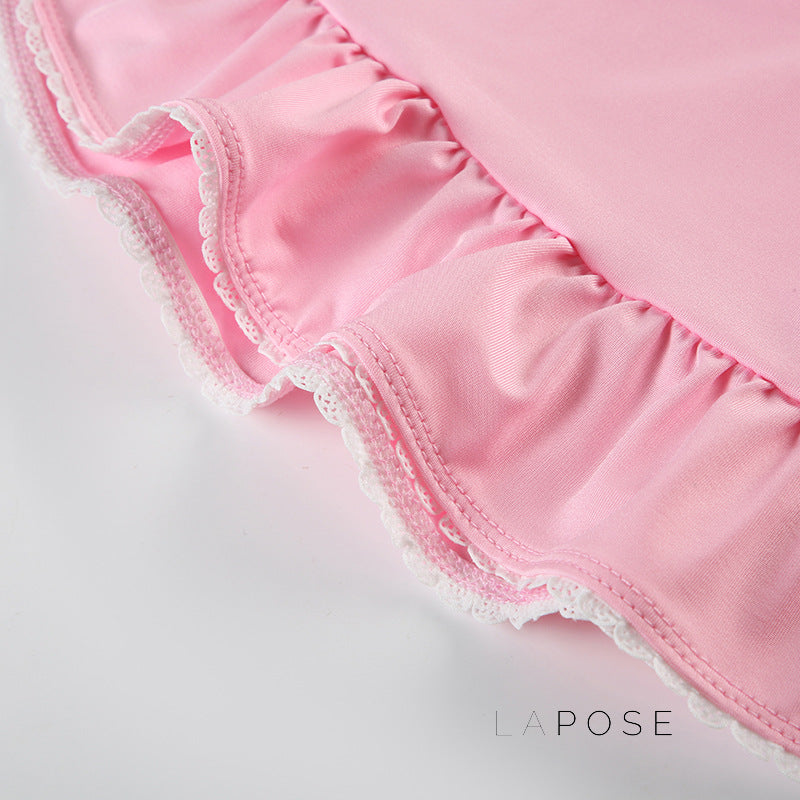 Lynnleigh Pink Halter Crop Top [48CRRC4L]