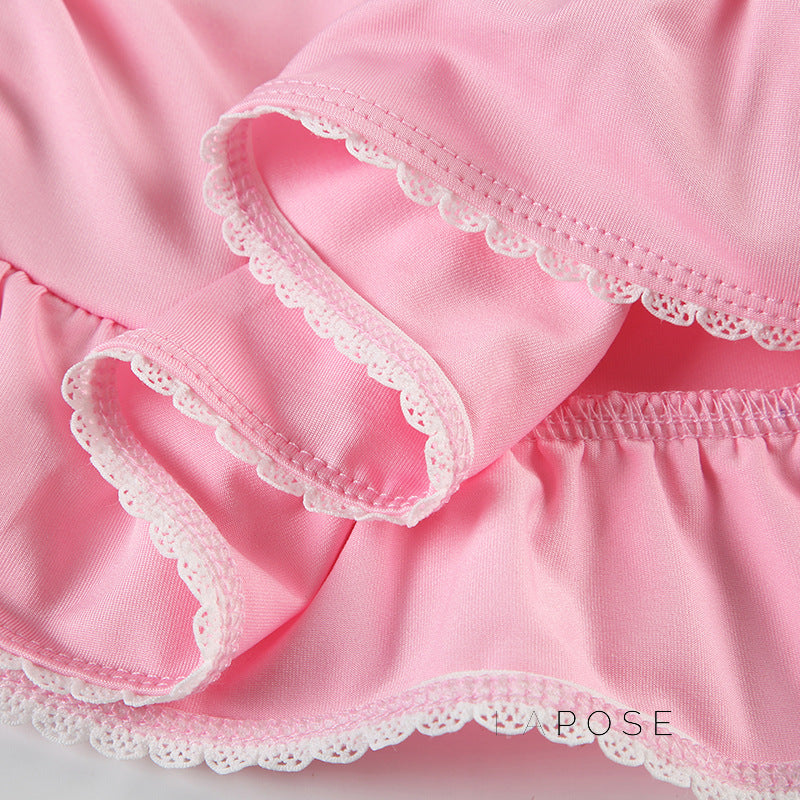 Lynnleigh Pink Halter Crop Top [AV44PIPY]