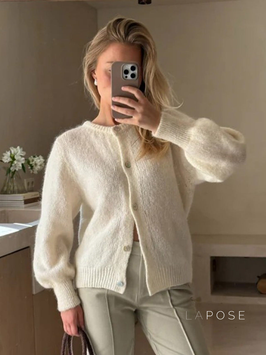 Lyrik Macaron Knit Cardigan [WKBRXM3W]