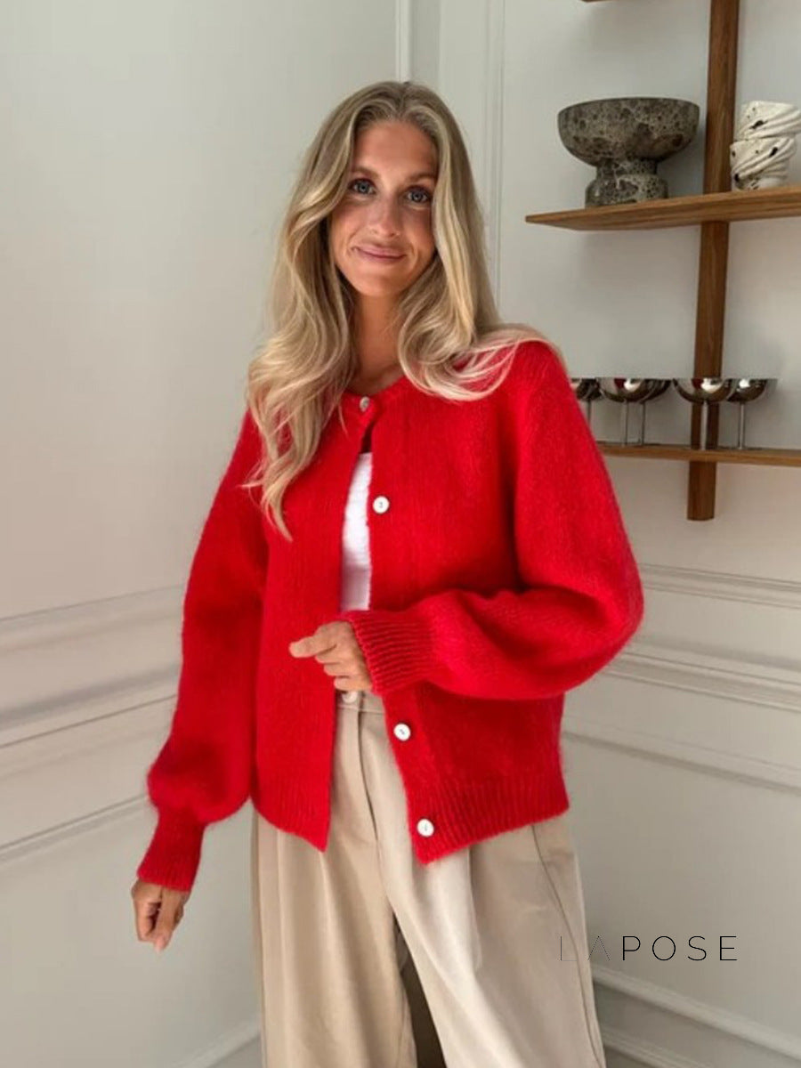 Lyrik Macaron Knit Cardigan [6CGUZ8SV]