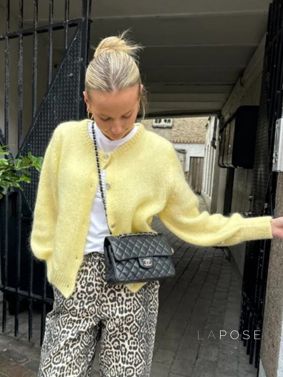 Lyrik Macaron Knit Cardigan [QPHL1TF1]