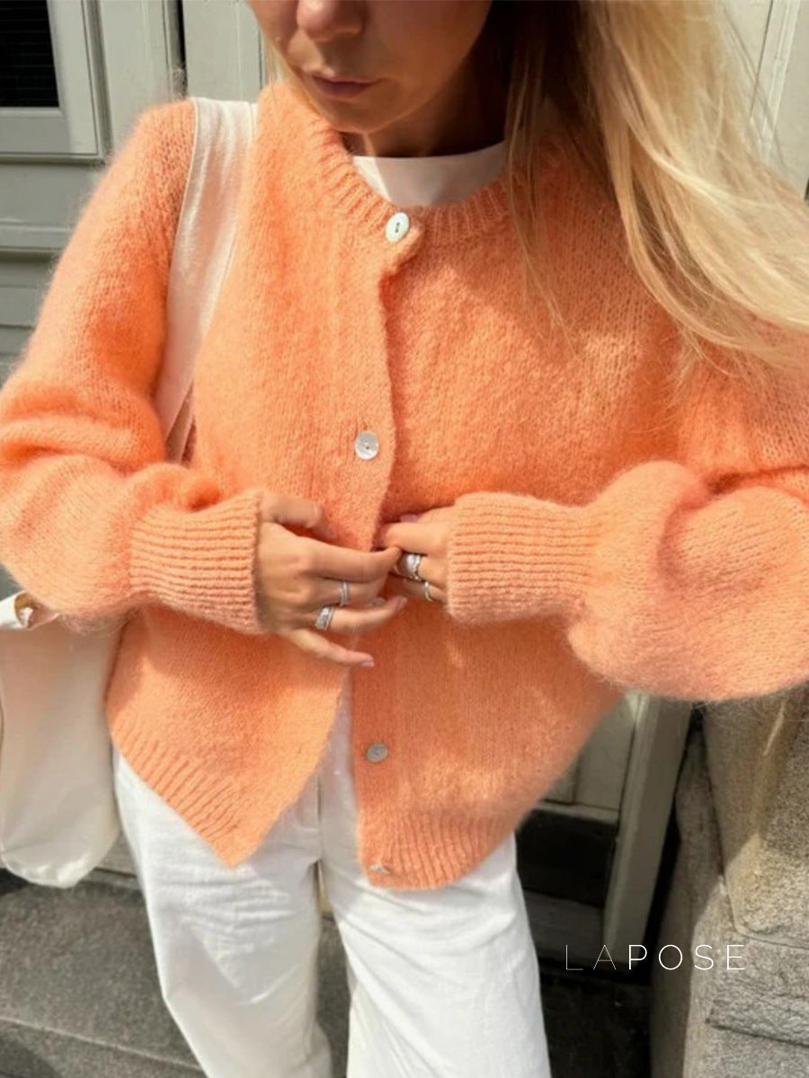 Lyrik Macaron Knit Cardigan [YKIY6LJ5]