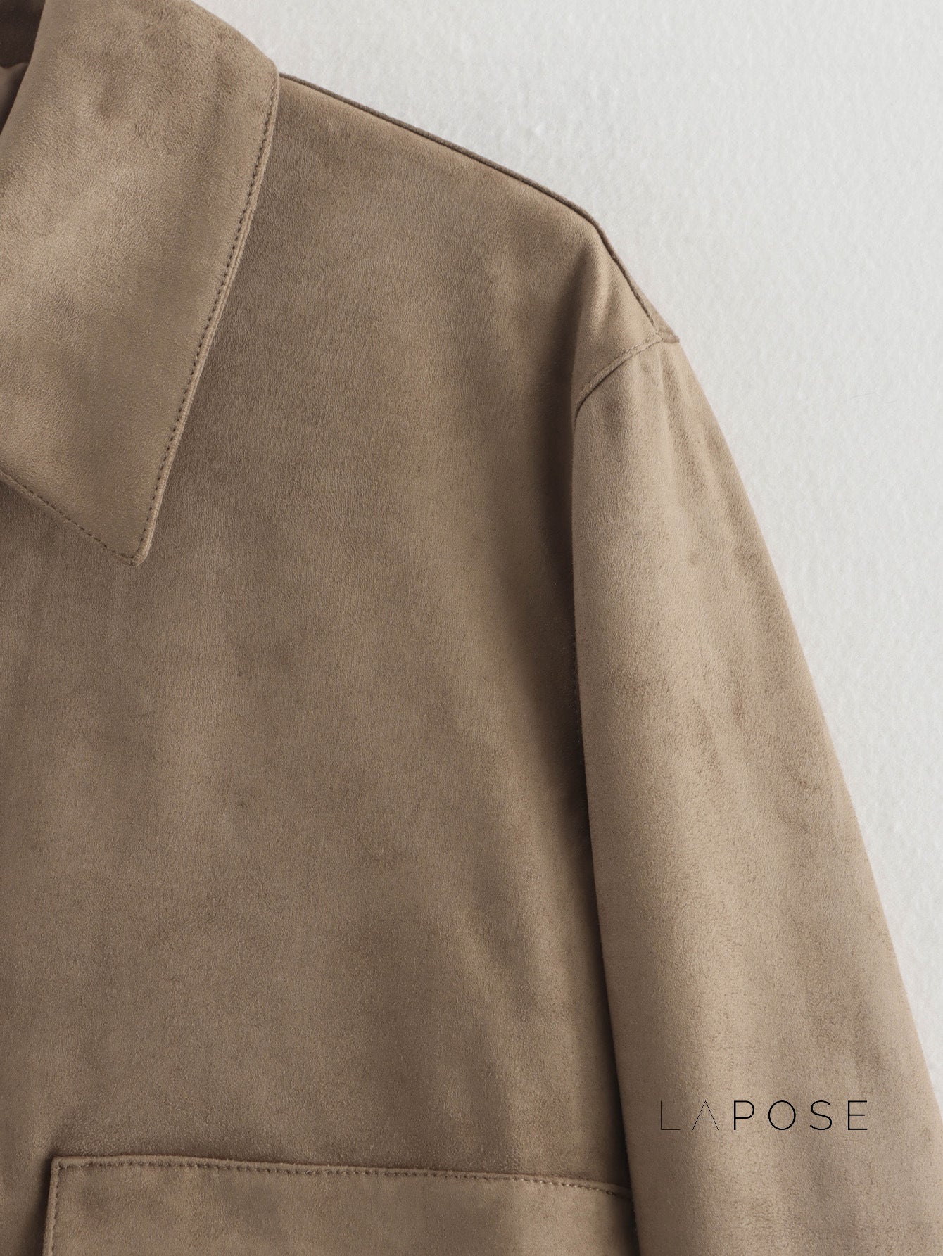 Lyvia Faux Suede Button Jacket [QOPU2Z0I]