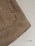 Lyvia Faux Suede Button Jacket [E7SVQ3V0]