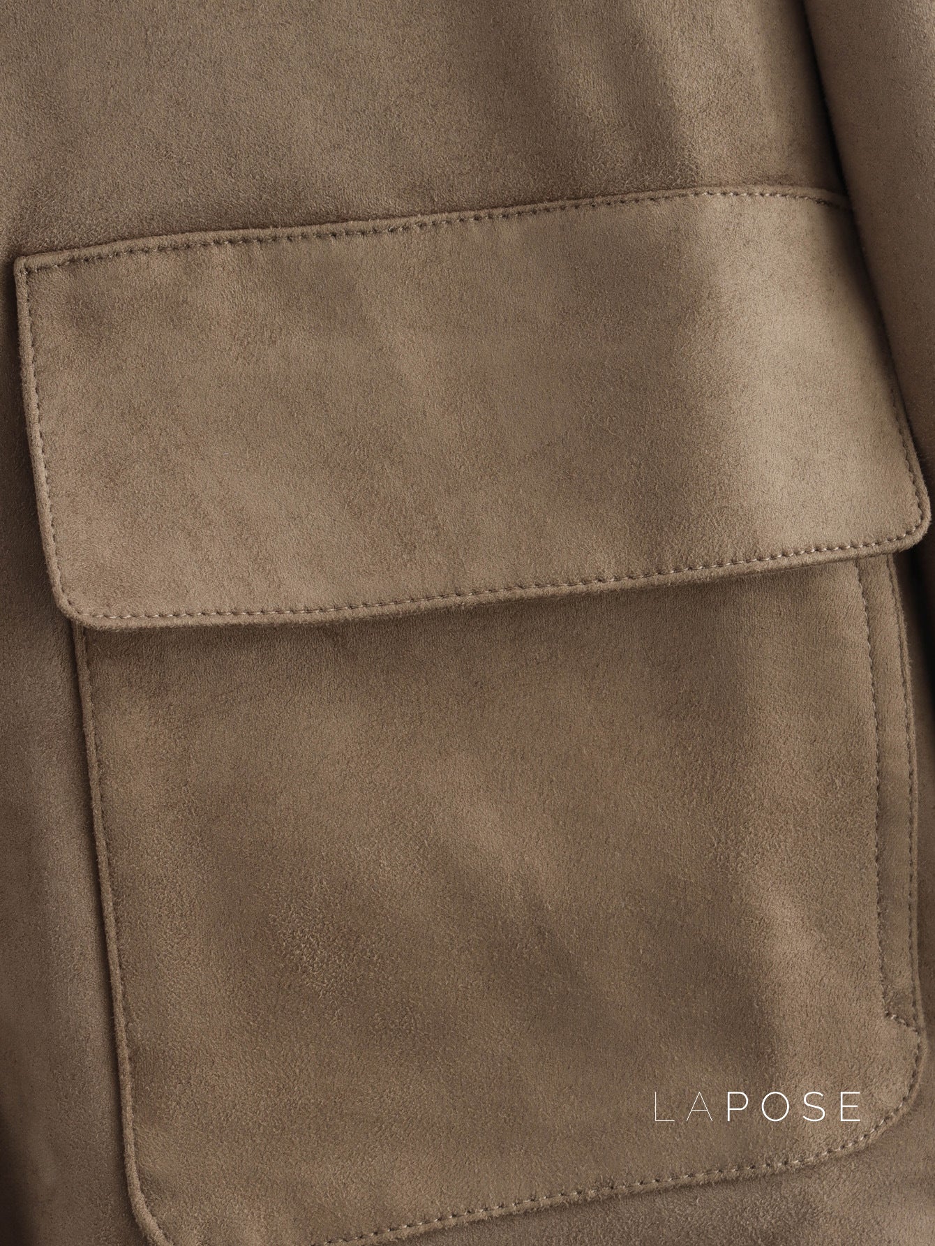 Lyvia Faux Suede Button Jacket [F1NMIX7Y]