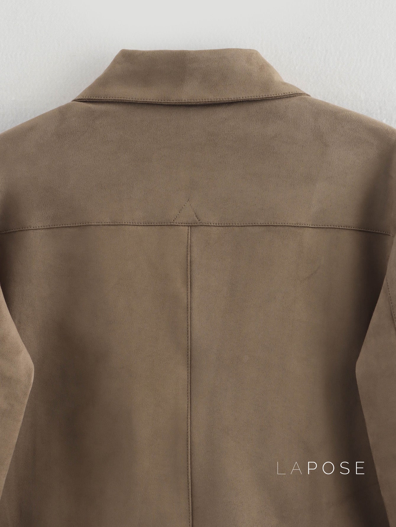Lyvia Faux Suede Button Jacket [7J91UBRA]