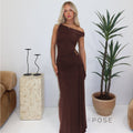 Maahi One-Shoulder Slit Maxi Dress [DAHEV6N6]