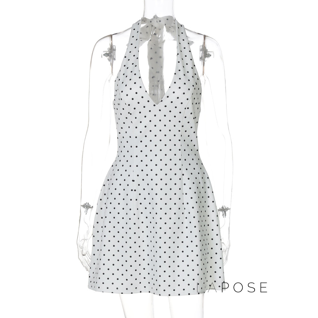 Maahi Printed Halter Dress [V95GASZR]