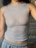 Mabry Sparkle Mesh Camisole [NZN9INQ2]