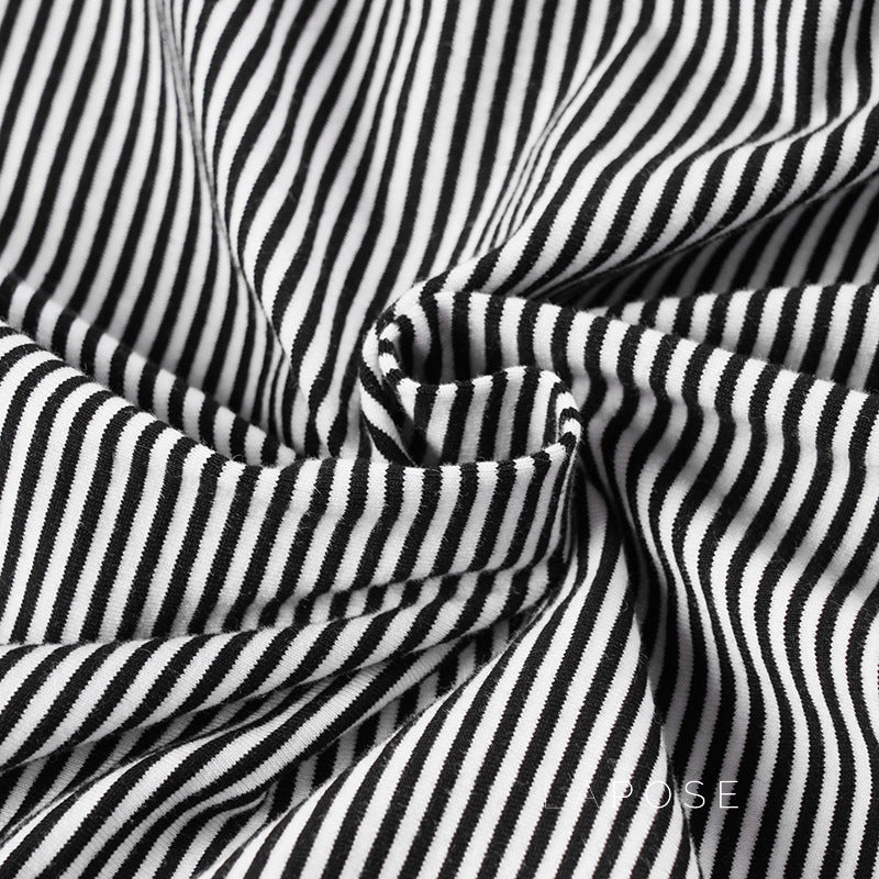 Macie Contrast Stripe Knit Top [FTWEAF72]