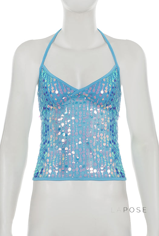 Maddalyn Sequin Strap Top [CKZ4A4PF]
