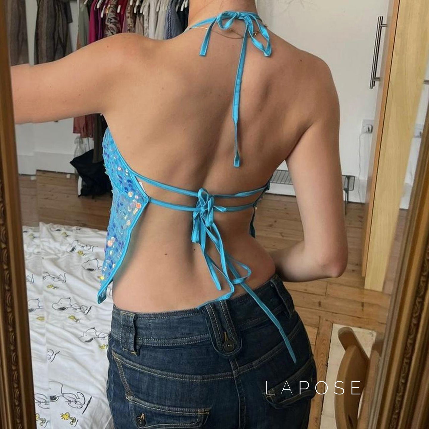 Maddalyn Sequin Strap Top [CYAZDOY9]