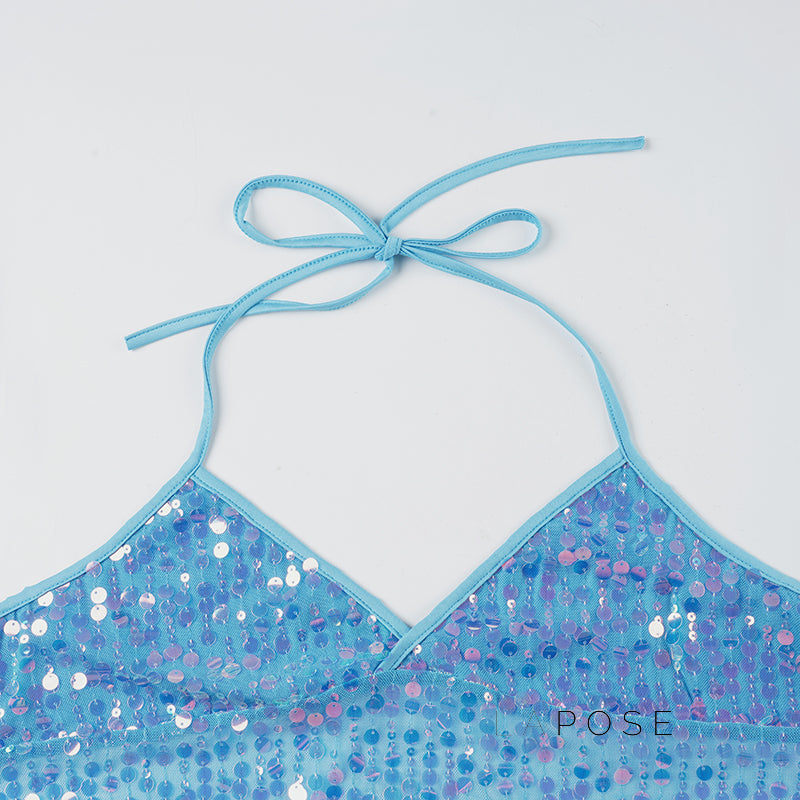 Maddalyn Sequin Strap Top [5NZLDF2U]