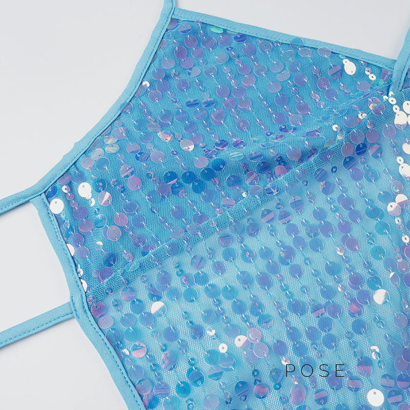 Maddalyn Sequin Strap Top [F84JAC2Q]