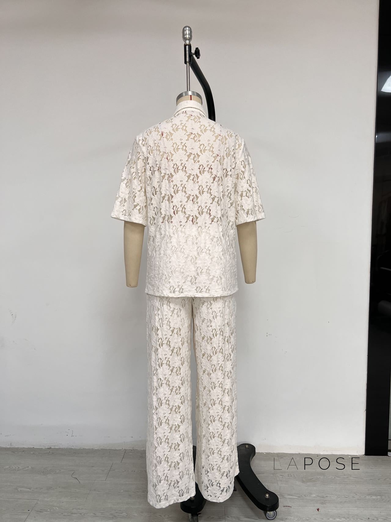 Maddison Relaxed Button-Up Set [T8OVTV3R]