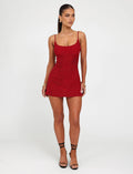LaPose Maddisyn Diamante Mini Dress