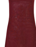 LaPose Maddisyn Diamante Mini Dress - Wine