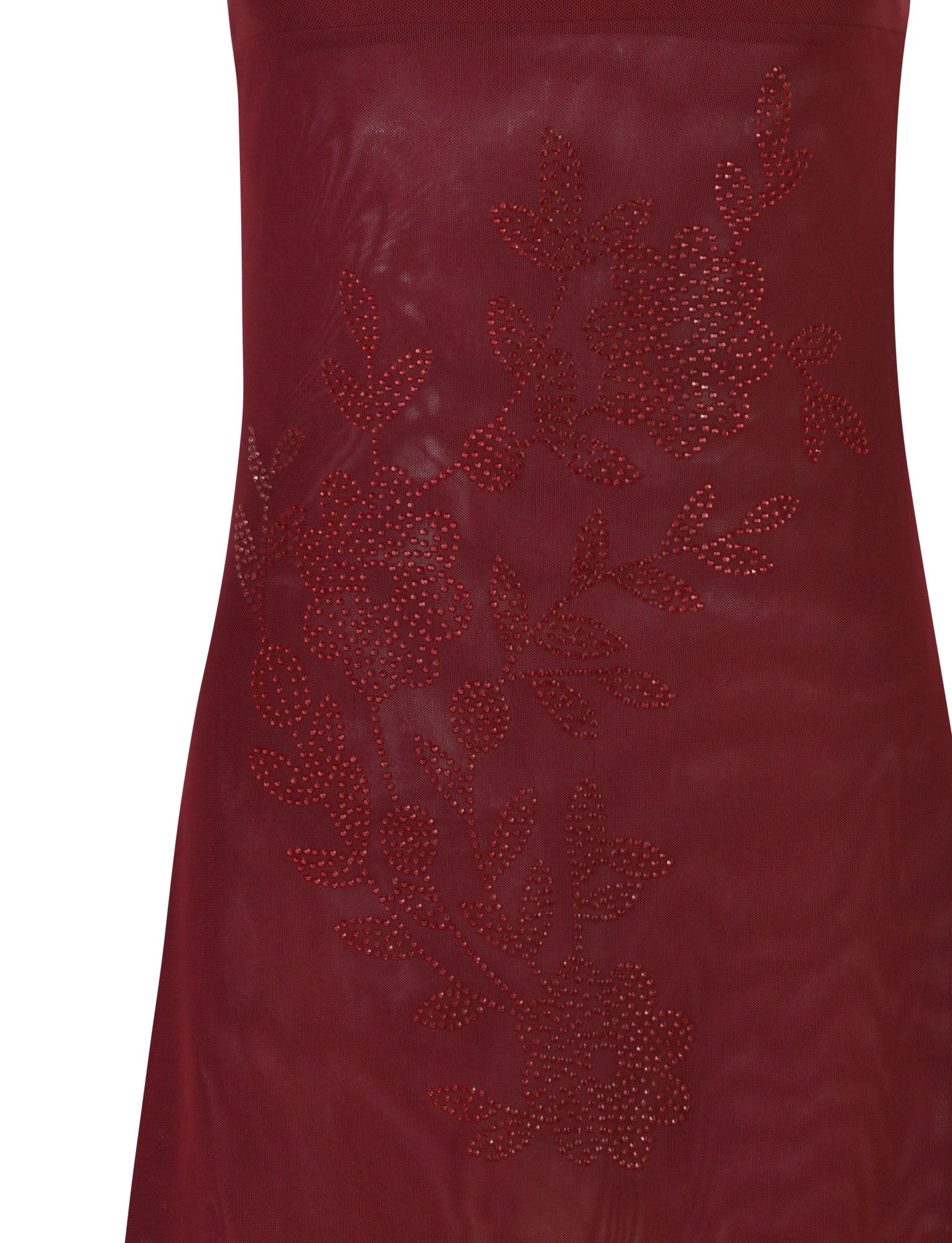 LaPose Maddisyn Diamante Mini Dress - Wine