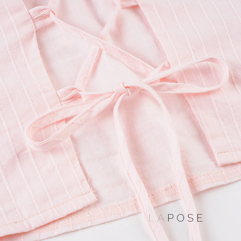 Maddix Pink Backless Halter Top [CMXPRSND]