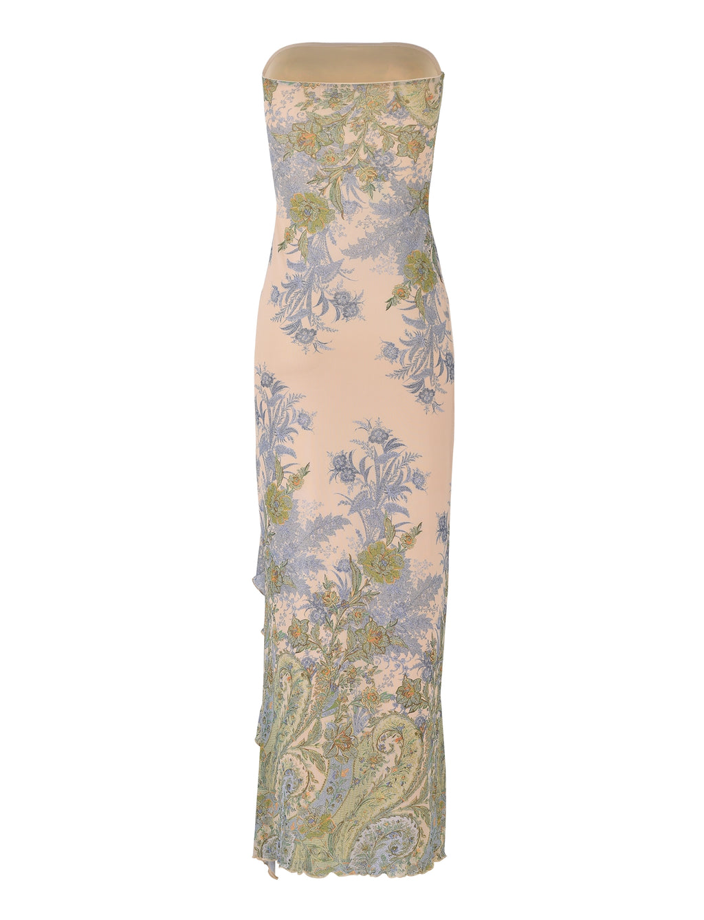 LaPose Madelyne Printed Slit Maxi Dress
