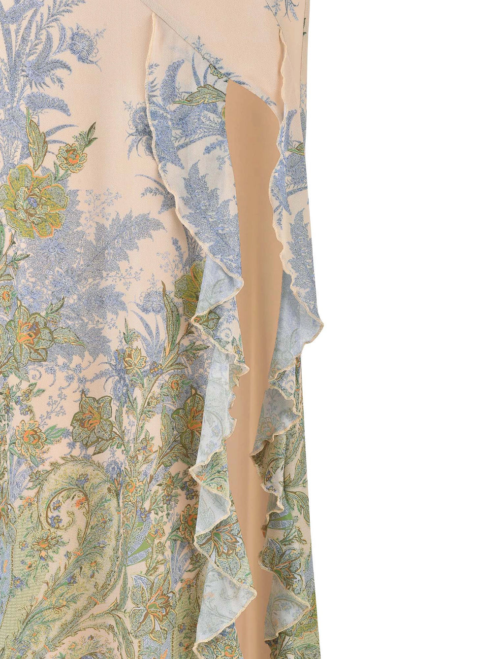 LaPose Madelyne Printed Slit Maxi Dress