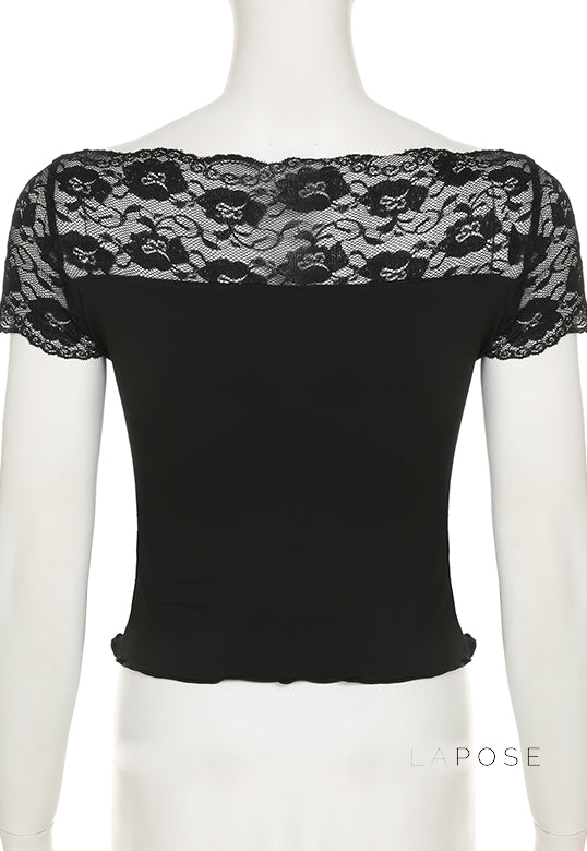 Maelee Lace Crop Top [SP5W7HDL]