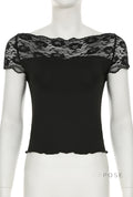 Maelee Lace Crop Top [KOPV2DRR]