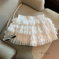 Maeleigh Lace Tiered Mini Skirt [OD0MEQAF]