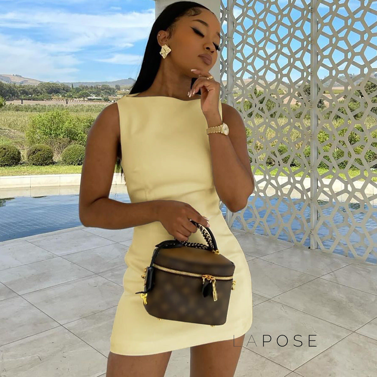 Mahlani Woven Mini Dress [TQZ6768I]