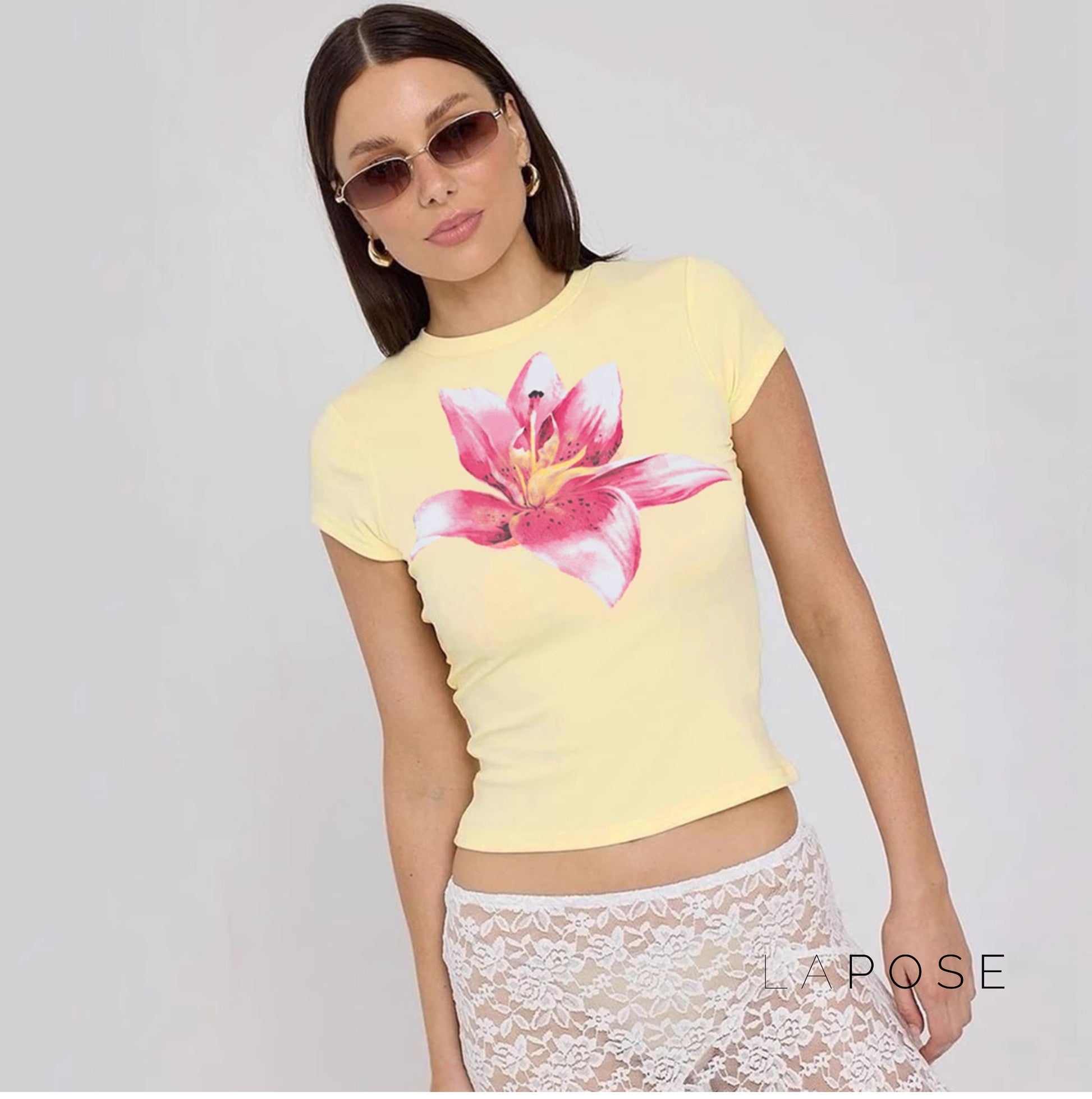 Mailen Floral Crop Top
