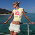 Mailen Floral Crop Top