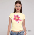 Mailen Floral Crop Top