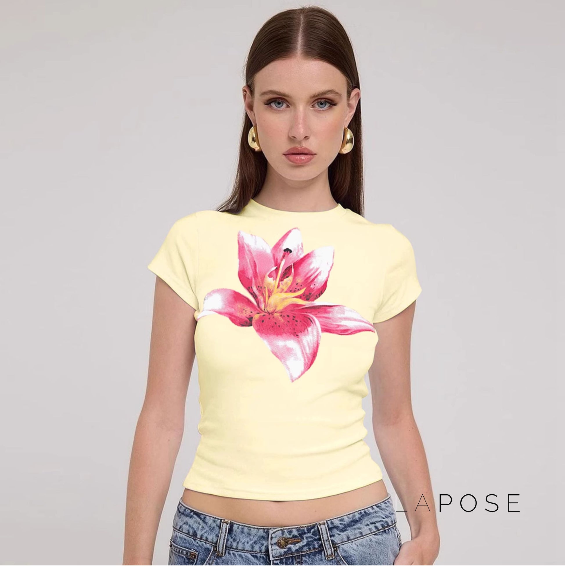 Mailen Floral Crop Top