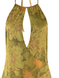 LaPose Maira Watercolor Halter Mini Dress